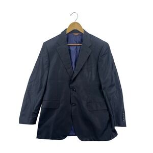 Paul Stuart Blazer Jacket Men's 42R Sport Coat Black Wool Business Formal Career